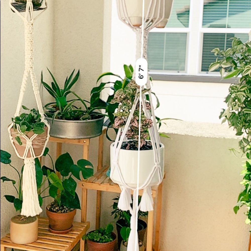 Alpine Macrame Two Pot Planter - Picture 9 of 10